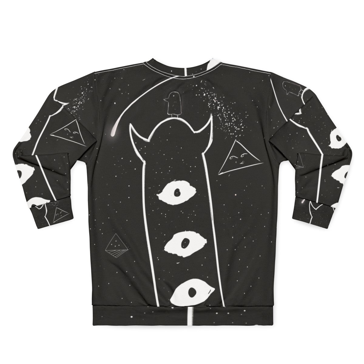 Punpun Onodera Manga Inspired Black and White Sweatshirt - Back