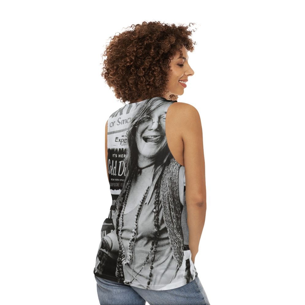 Janis Joplin graphic tank top - women back