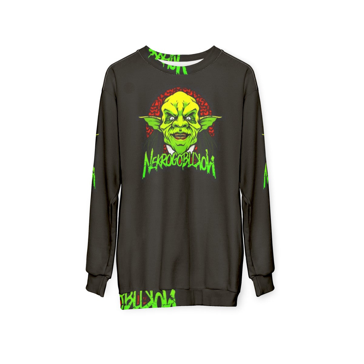 Nekrogoblikon Heavy Metal Band Merch Sweatshirt - hanging