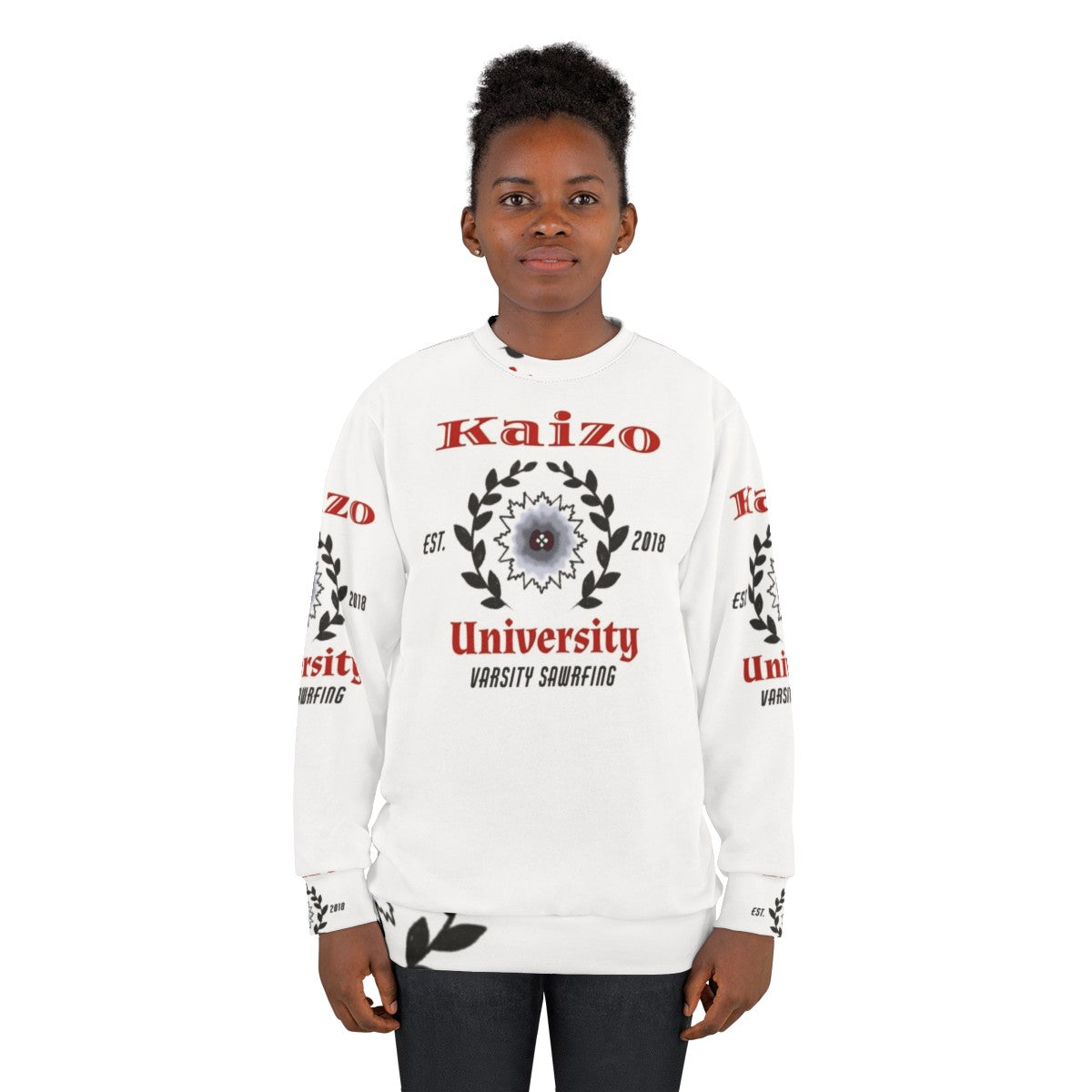 Varsity Sawrfing Sweatshirt - Sports Humor Apparel - women