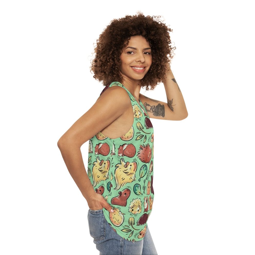 Cute guinea pig pattern tank top - women side