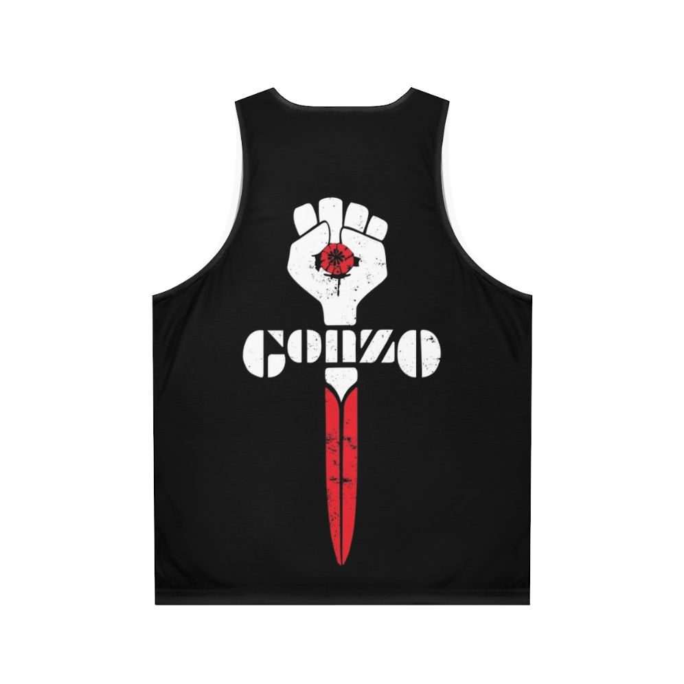 Gonzo Symbol Hunter S Thompson Unisex Tank Top - Back