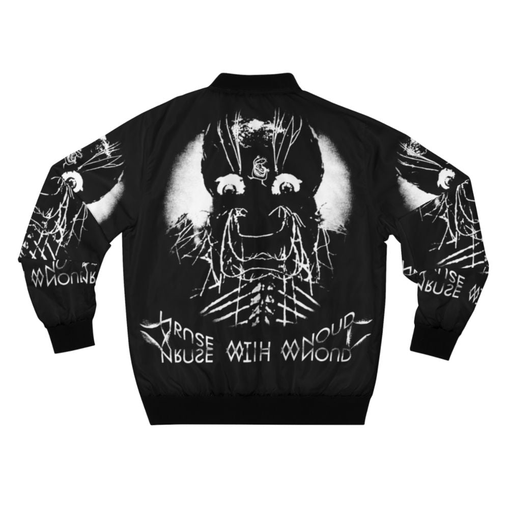 Avant Garde Industrial Dark Ambient Bomber Jacket for Metalheads - Back