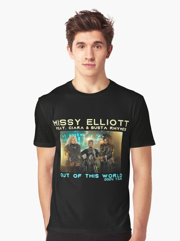 Missy Elliott 2024 Tour Graphic T-Shirt featuring Ciara and Busta Rhymes - Men