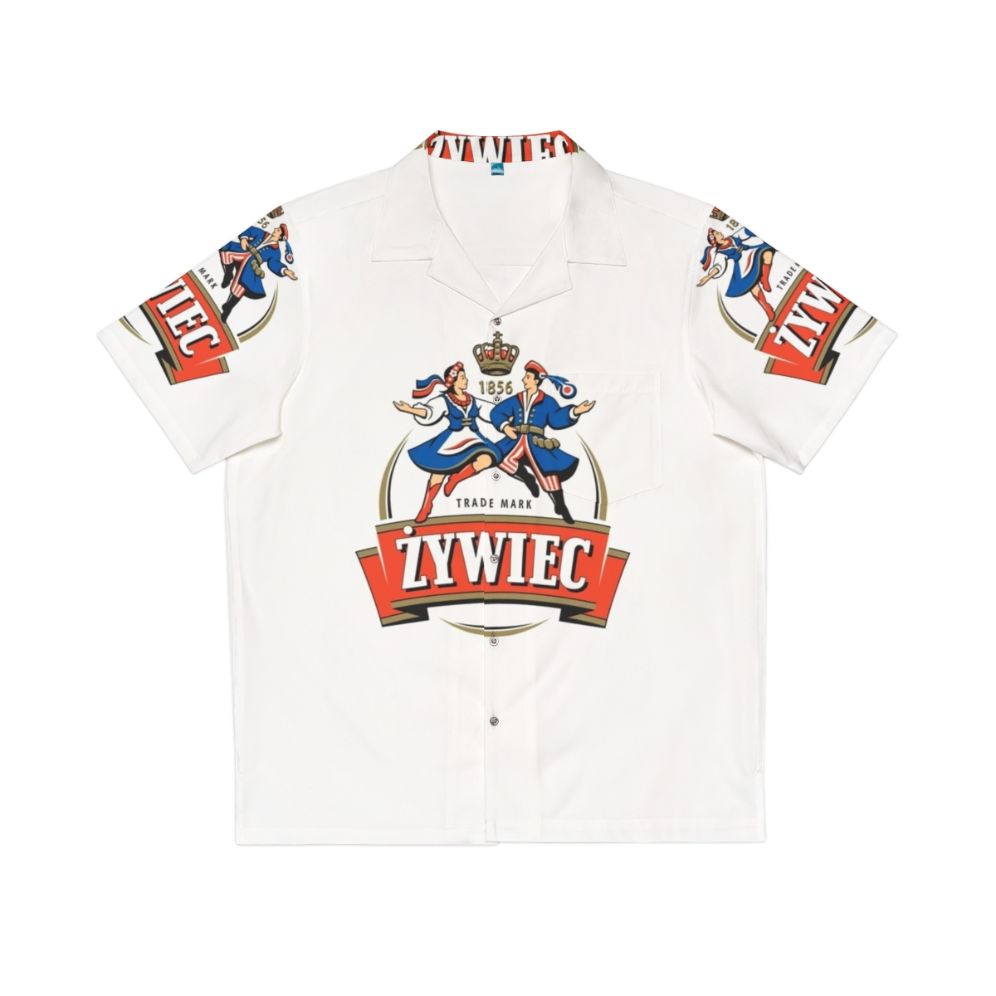 Polish Hawaiian Shirt with Zywiec Polska Beer Logo