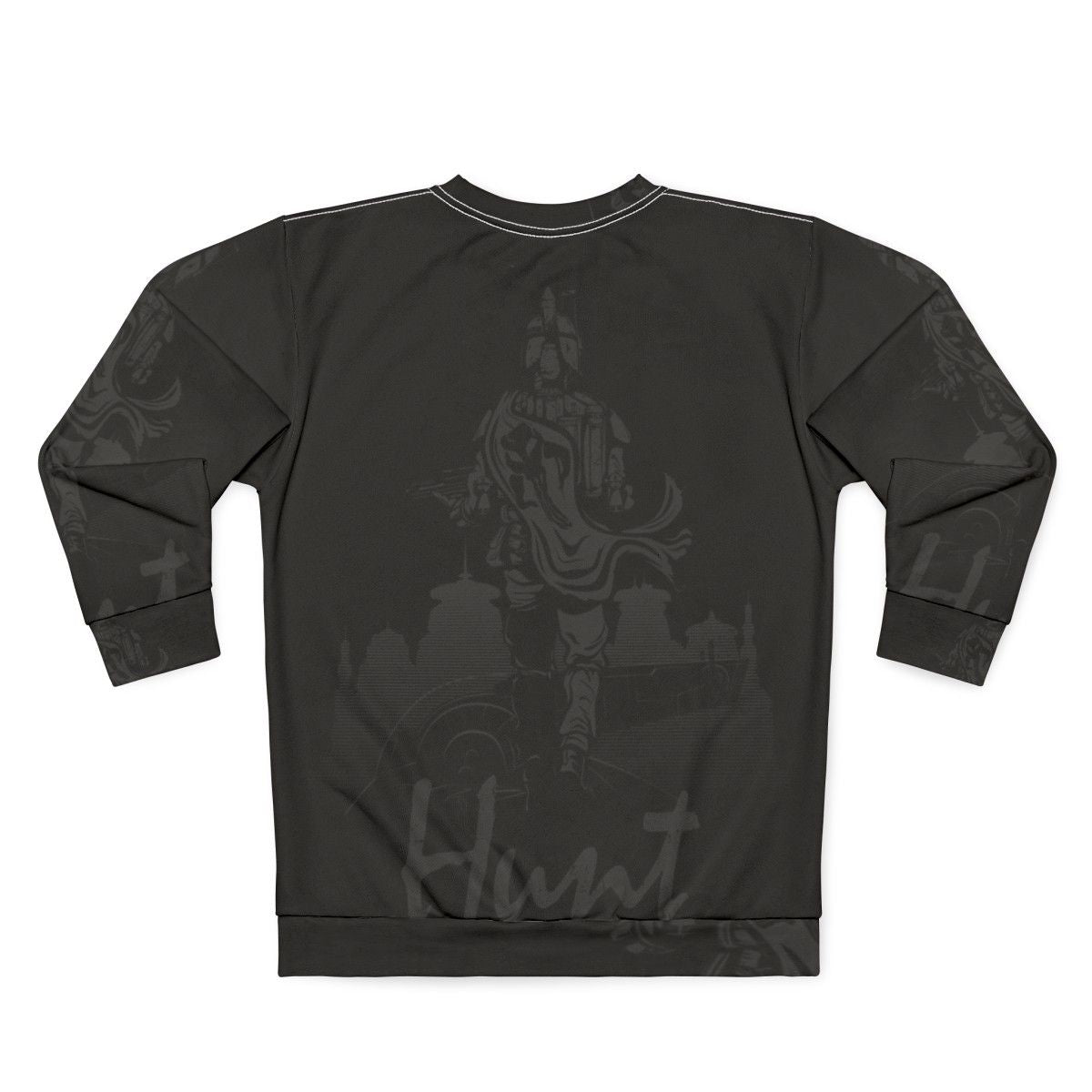 Blackout Edition Hunt Sweatshirt with Star Wars Bounty Hunter Graphic - Back