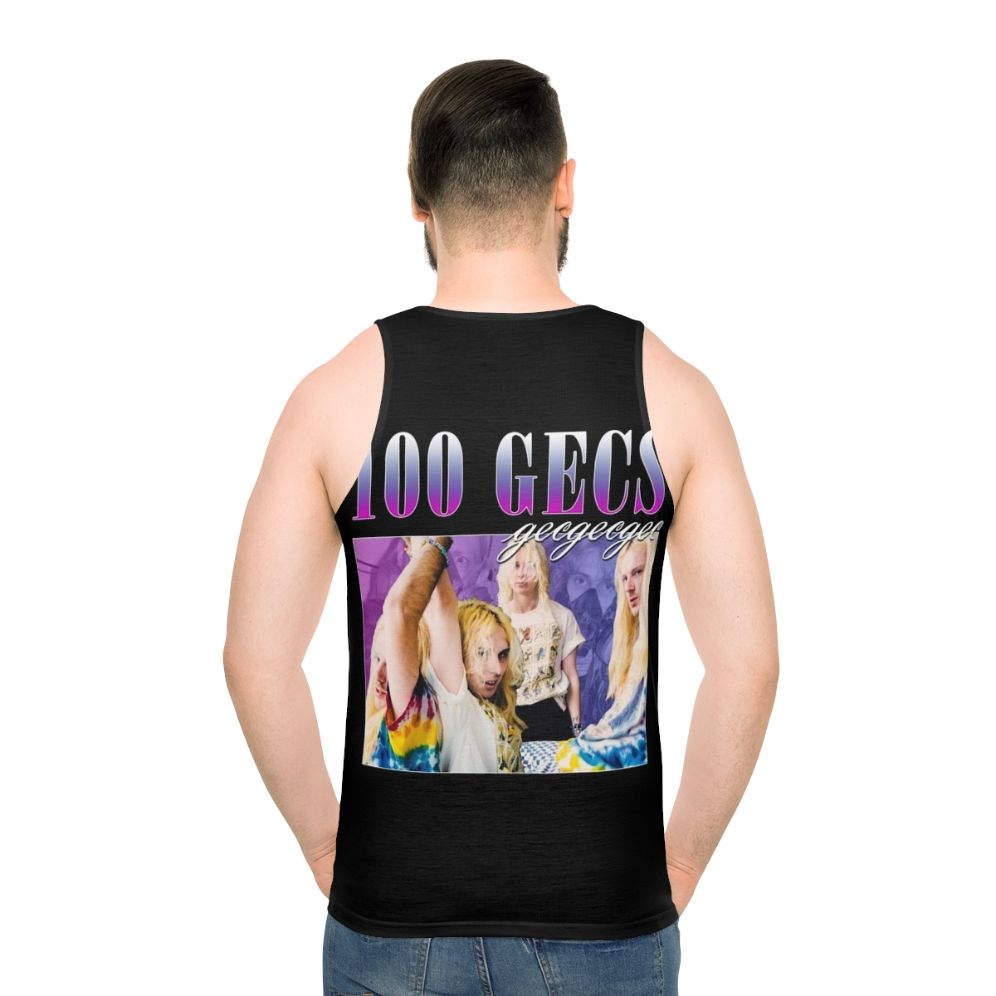 100 Gecs 90s Retro Unisex Tank Top - men back