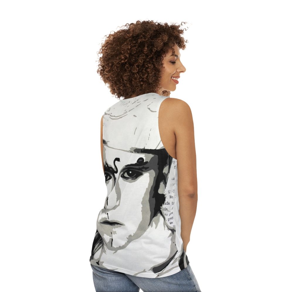 Visage 'Fade to Grey' unisex 80s tank top - women back