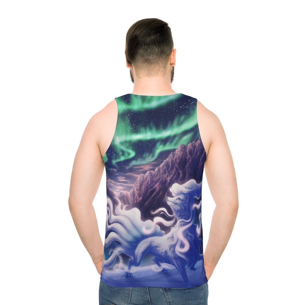 Alolan Ninetales Pokemon Unisex Tank Top - men back