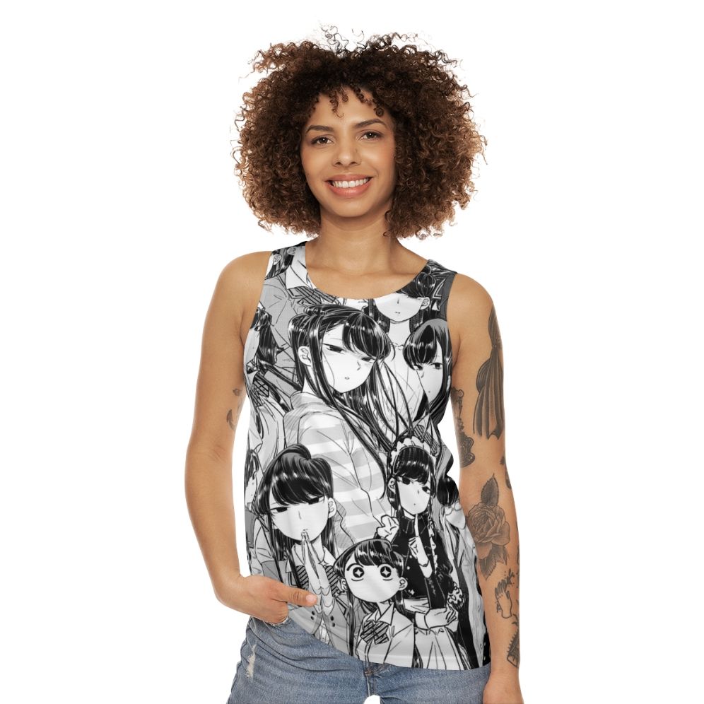 Komi the Silent Goddess Unisex Tank Top - women