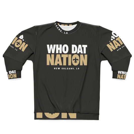 Retro gaming inspired "Who Dat Nation" New Orleans Saints sweatshirt