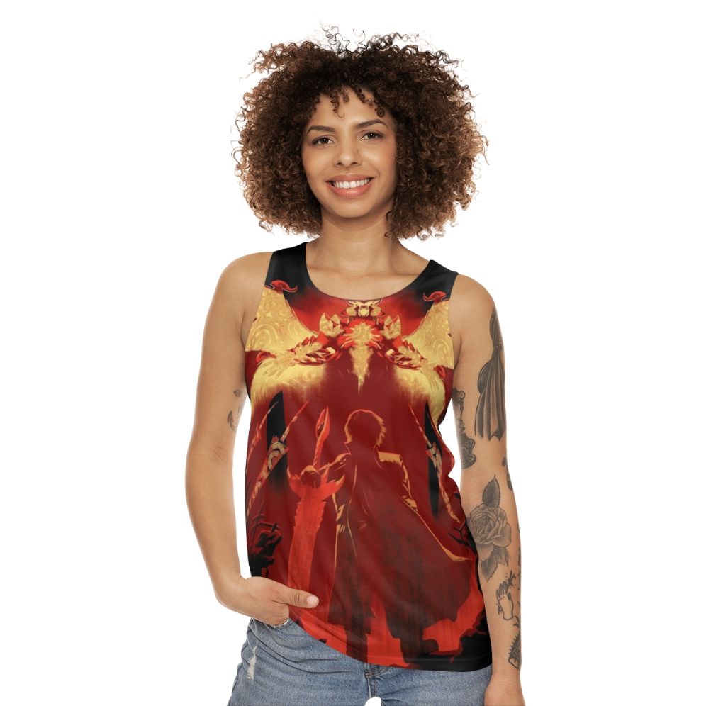 Unisex Red Hunter Tank Top - women