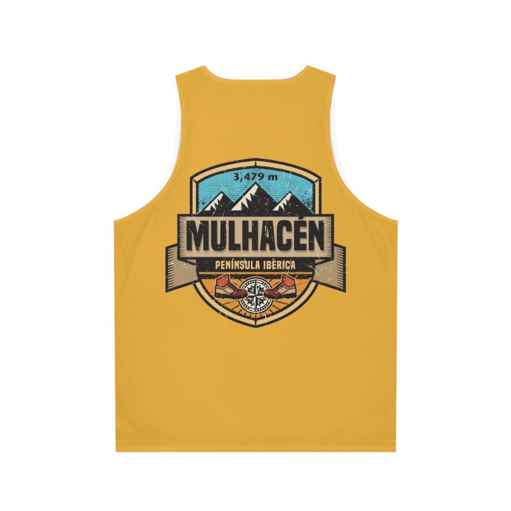 Mulhacen Mountain Unisex Tank Top - Back