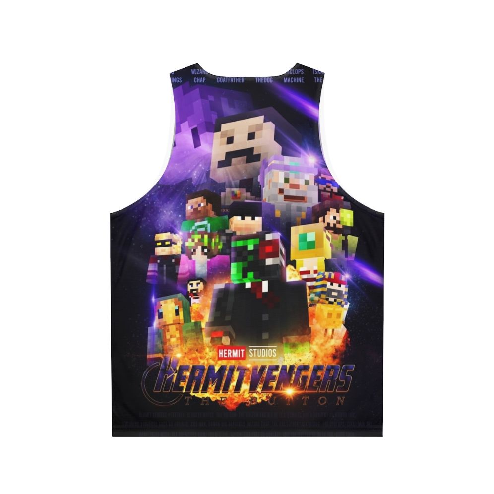 Hermitcraft Avengers Unisex Tank Top - Back