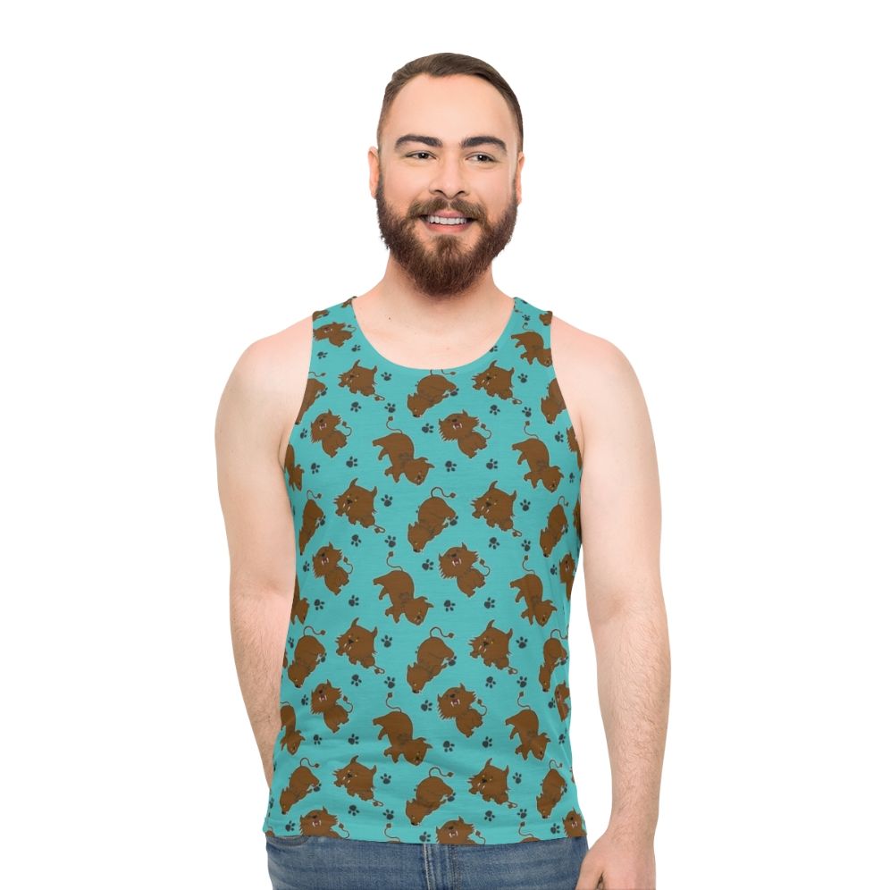 Sehlat pattern unisex Star Trek inspired tank top - men