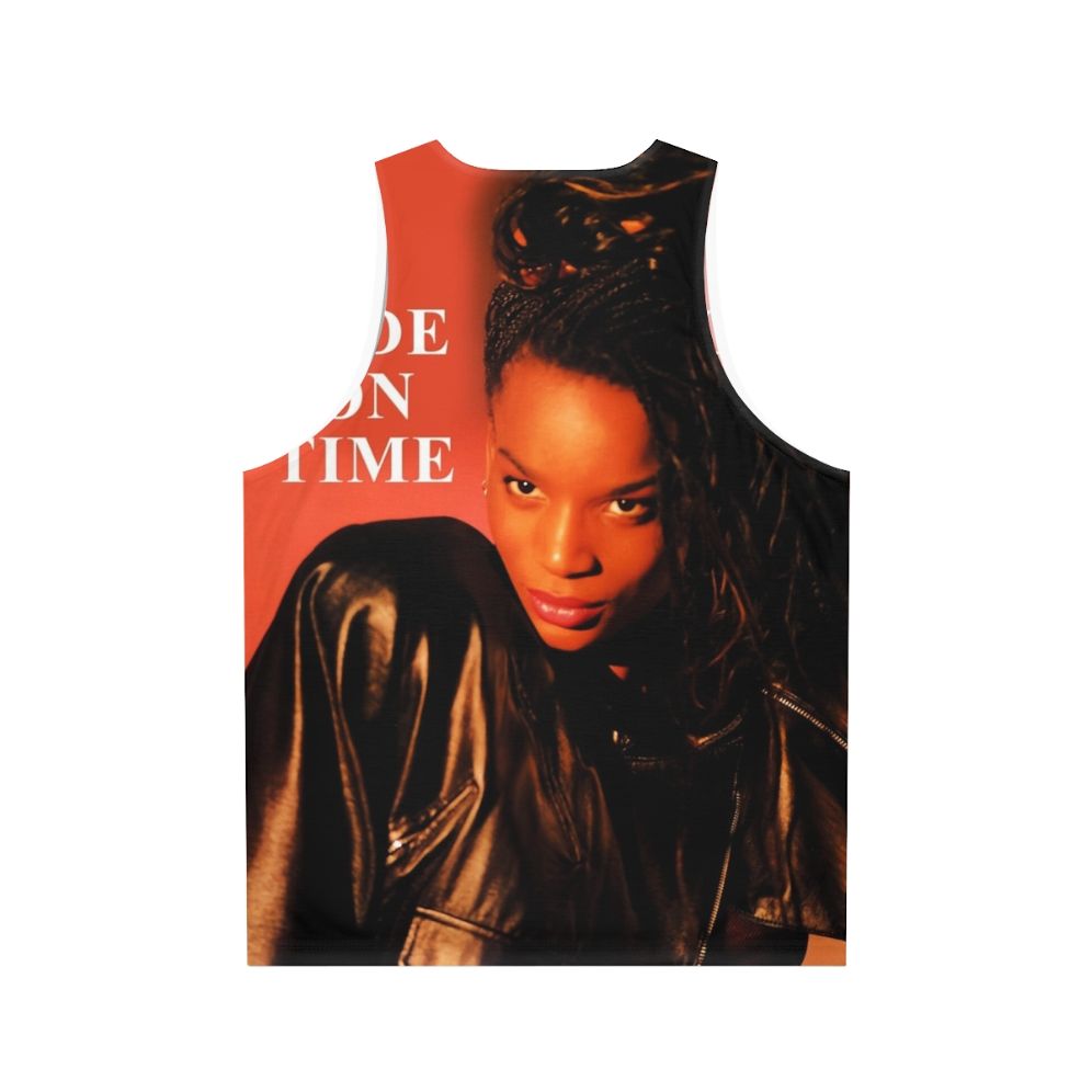 Unisex vintage 90s black box band "ride on time" tank top - Back