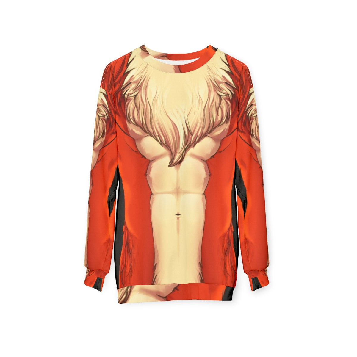 Foxy Fox Sweatshirt featuring an anthropomorphic fox design - hanging