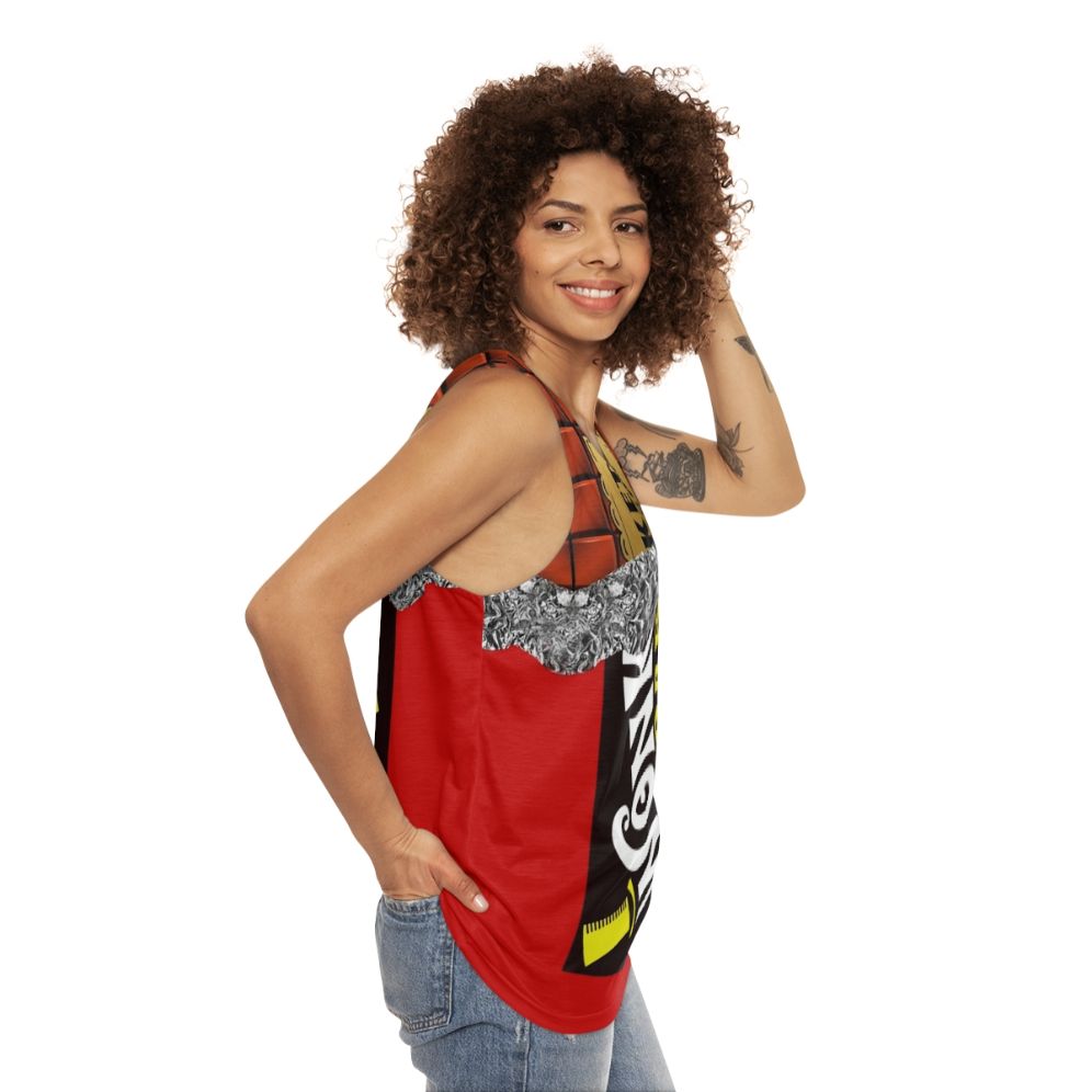 Retro golden ticket unisex tank top - women side