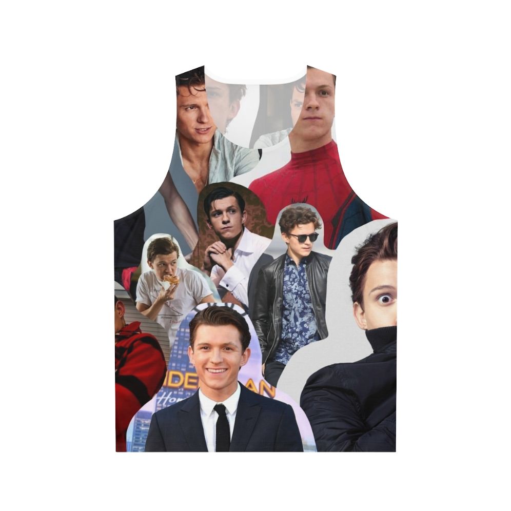 Tom Holland Spider-Man Superhero Collage Unisex Tank Top