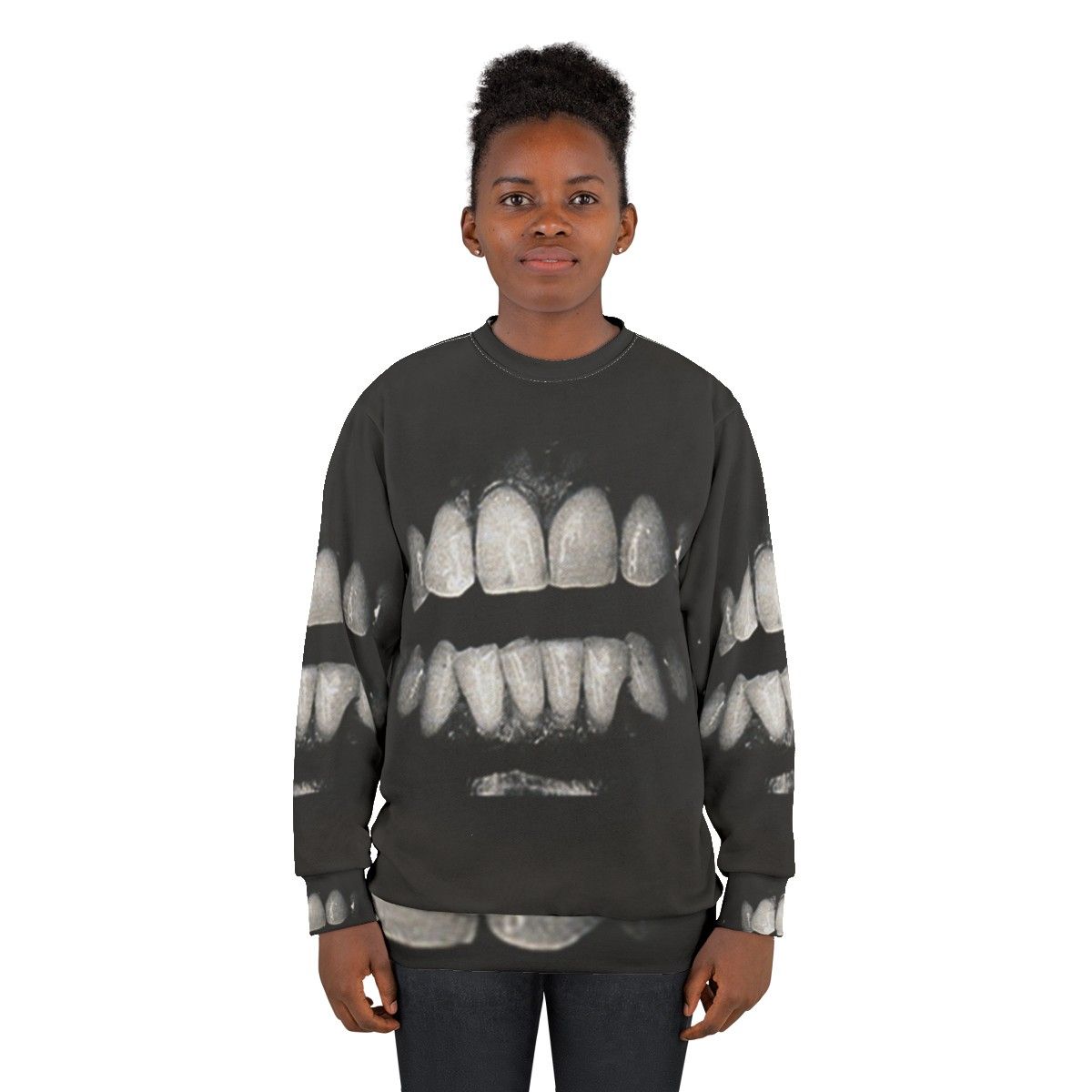 Filthy gothic industrial sweatshirt with dark and alternative design - women