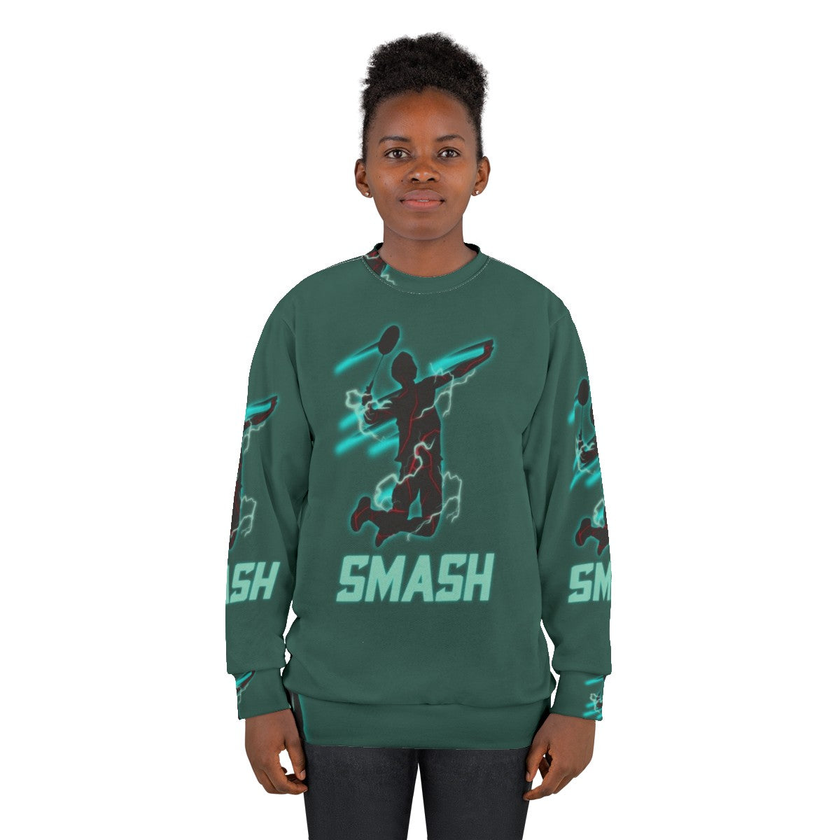 Badminton Smash Sports Sweatshirt - women