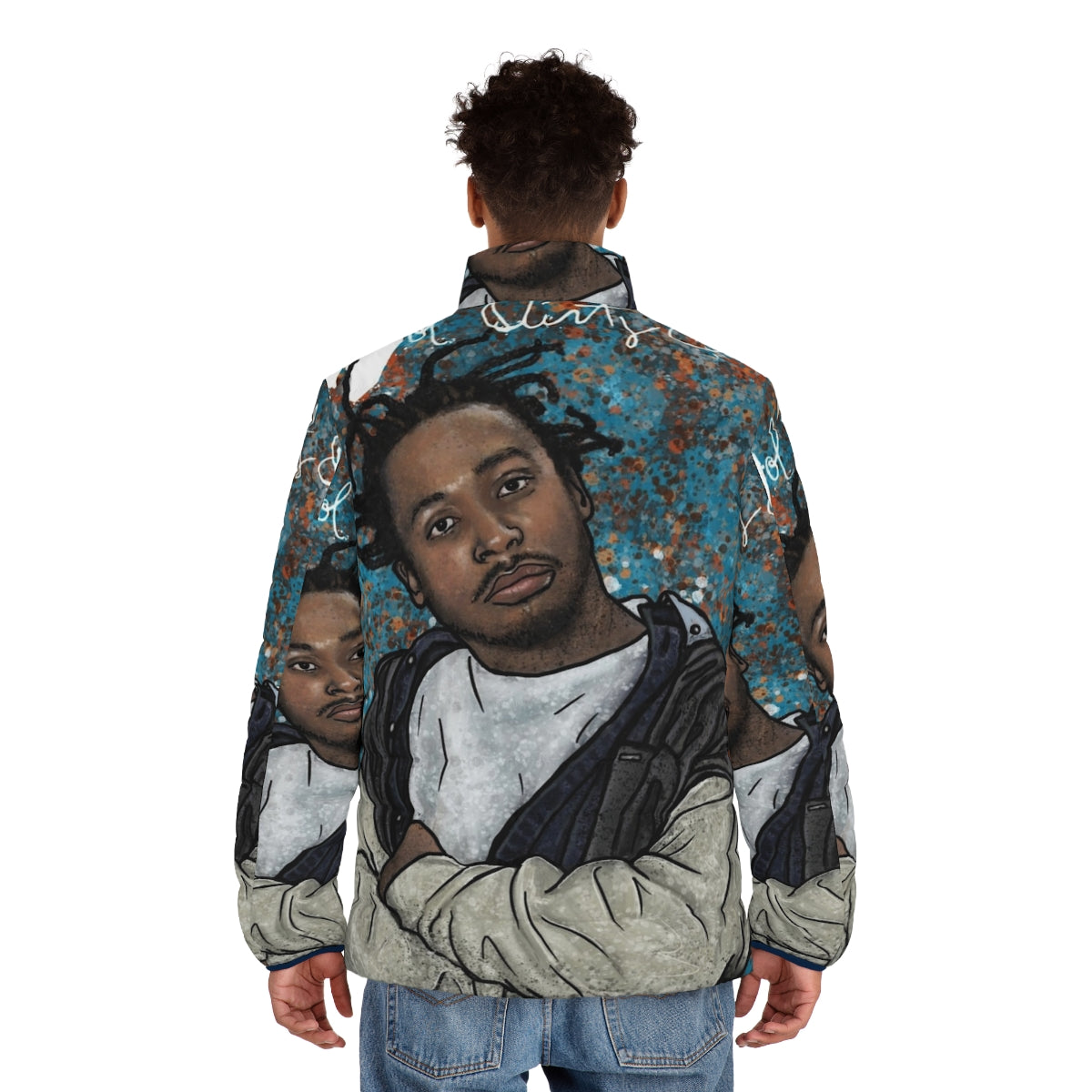 ODB Graffiti Puffer Jacket - Iconic Hip Hop Streetwear - men back