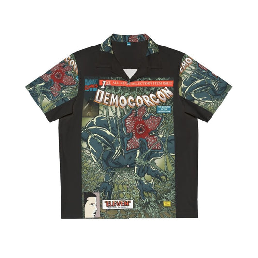 Demogorgon 1 Retro 80s Hawaiian Shirt with Stranger Things Inspired Design