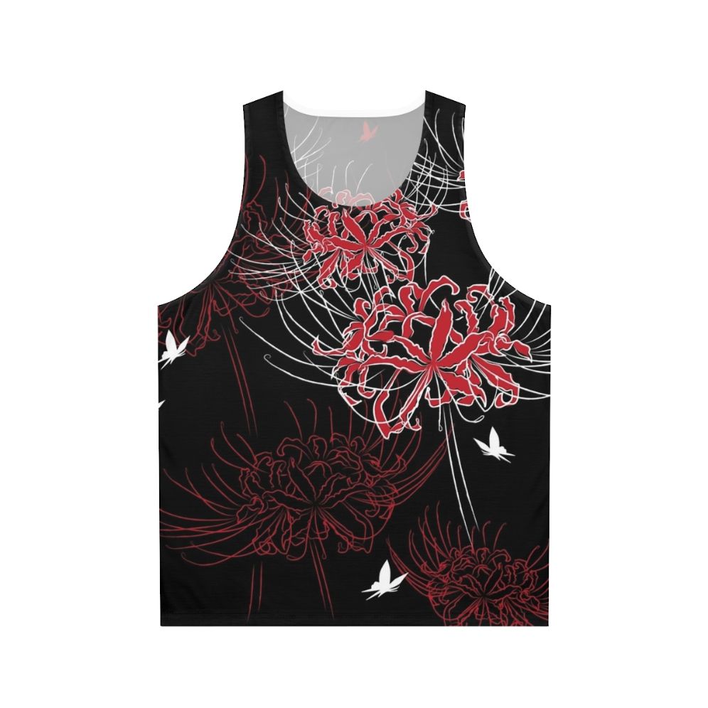 Lycoris Radiata Butterfly Design Unisex Tank Top