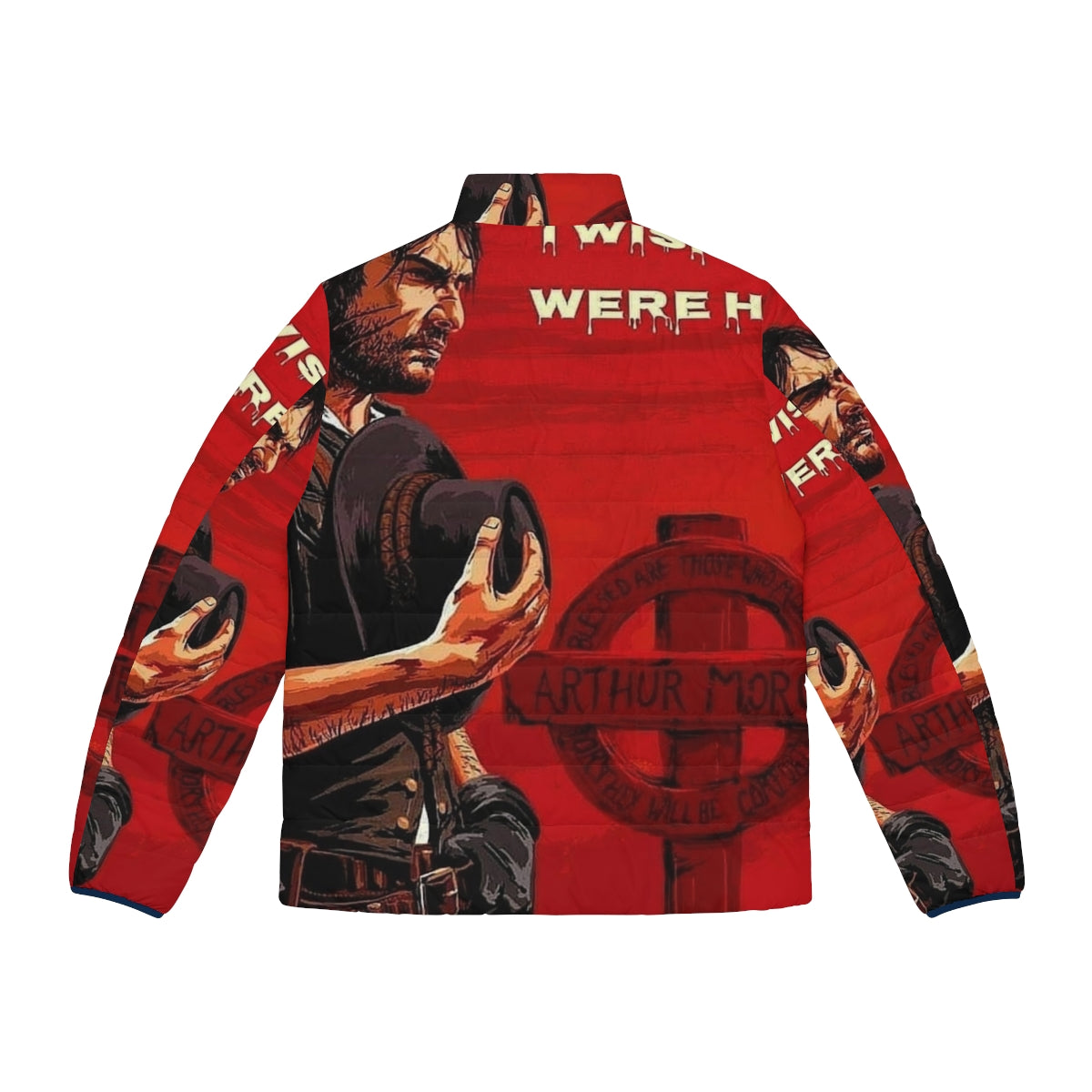 John Marston Red Dead Redemption 2 Puffer Jacket - Back