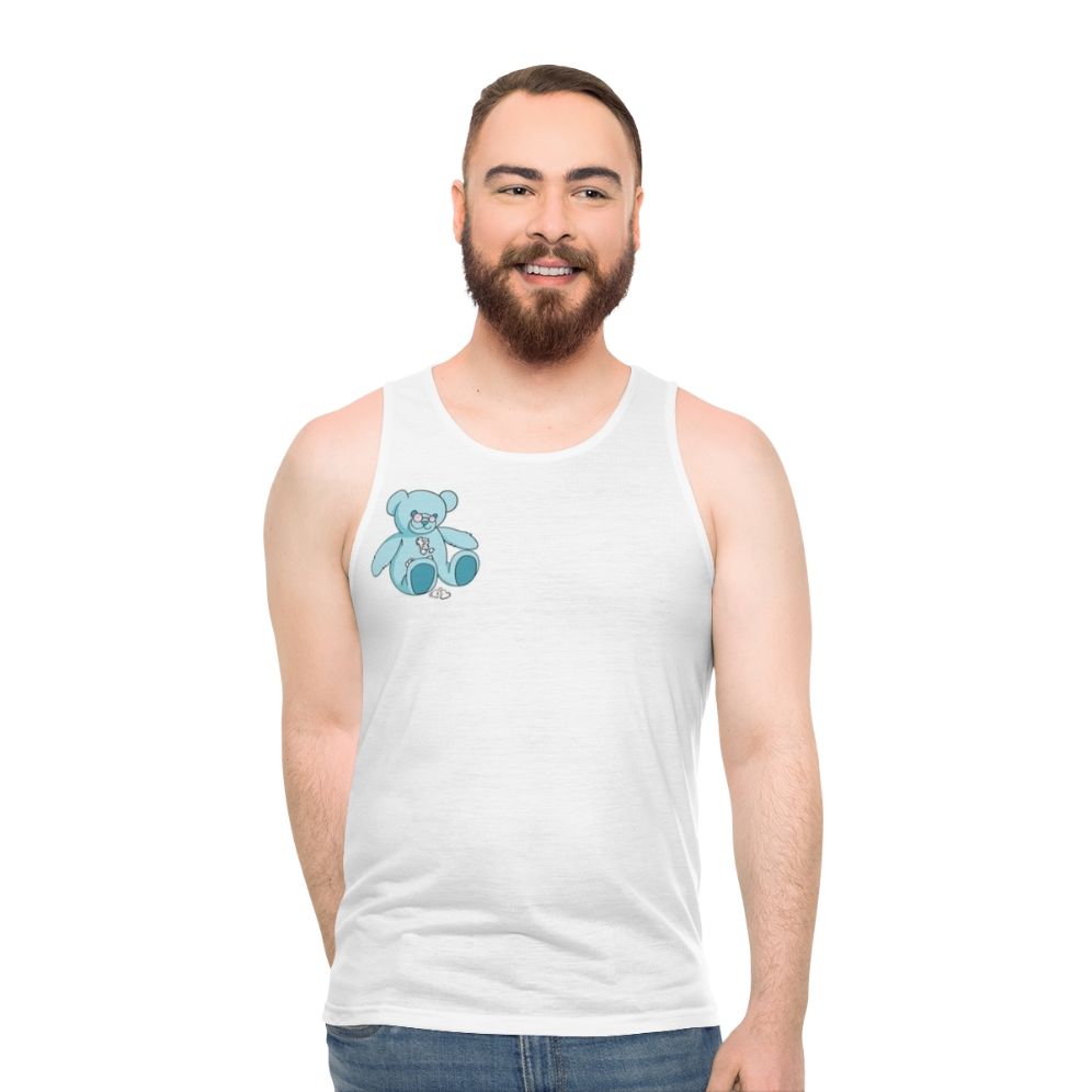 Money Heist Teddy Bear Design Unisex Tank Top - men