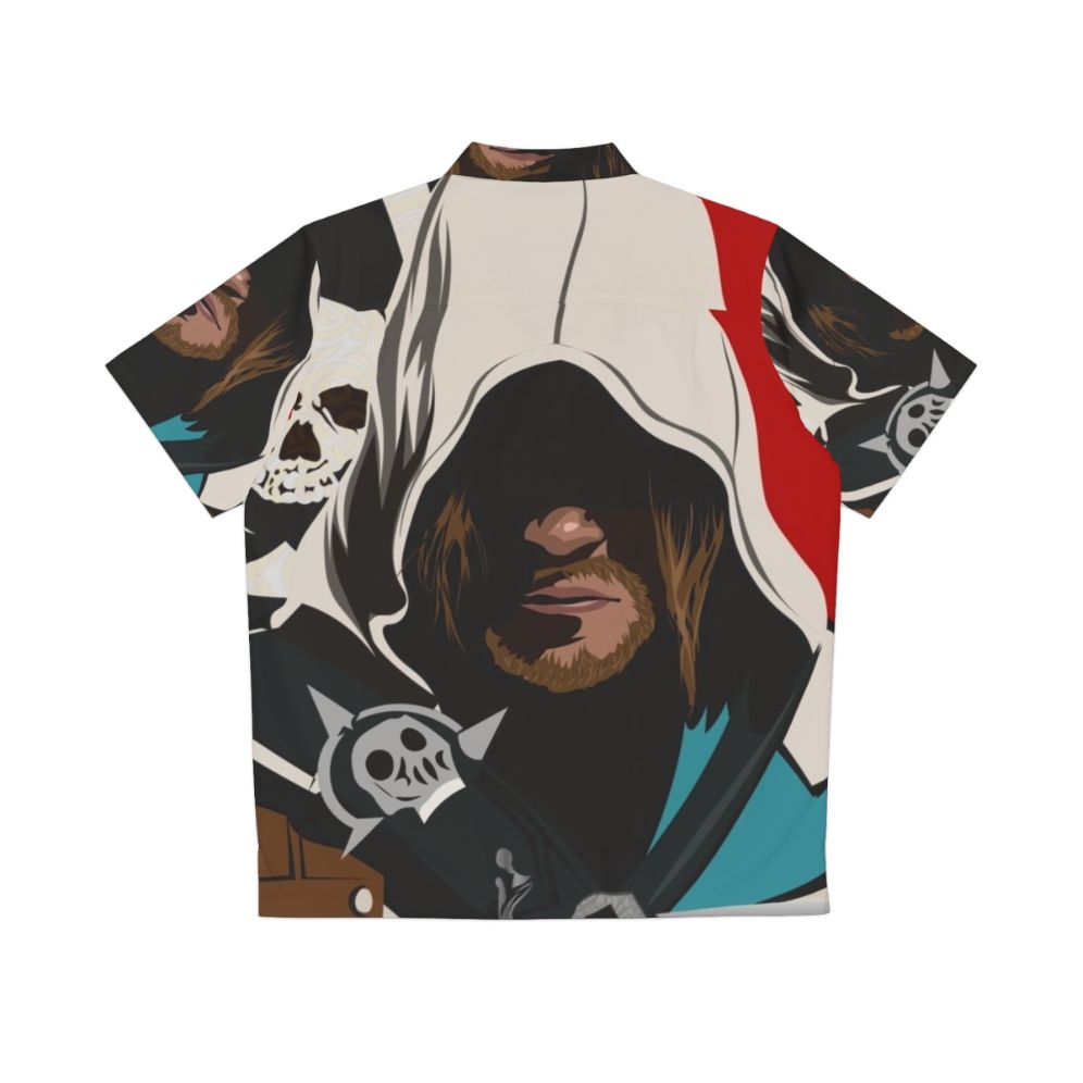 Assassins Creed Black Flag Edward Kenway Hawaiian Shirt - Back