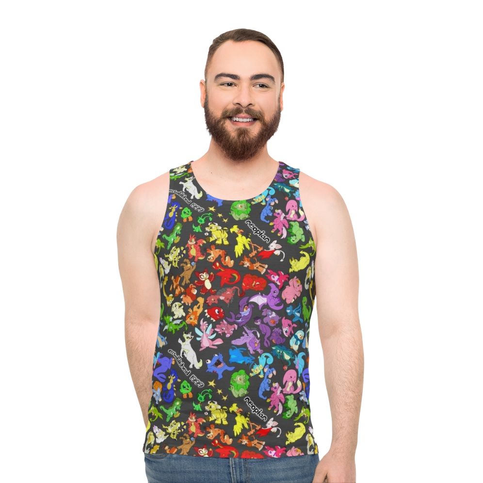 Neopets all over print unisex tank top - men