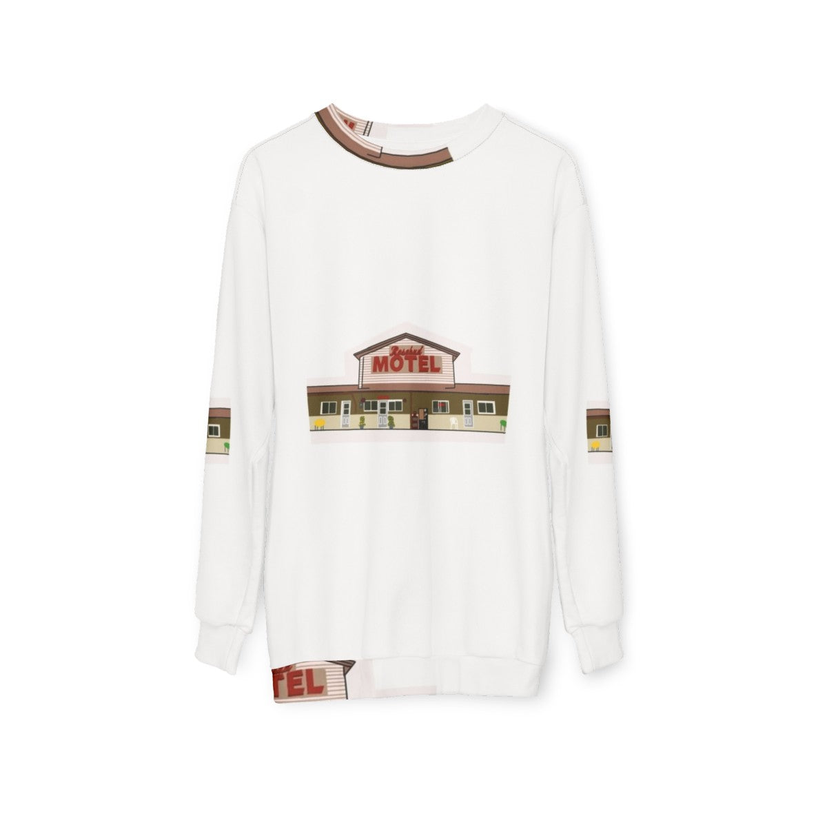 Schitt's Creek Rosebud Motel Unisex Sweatshirt - hanging