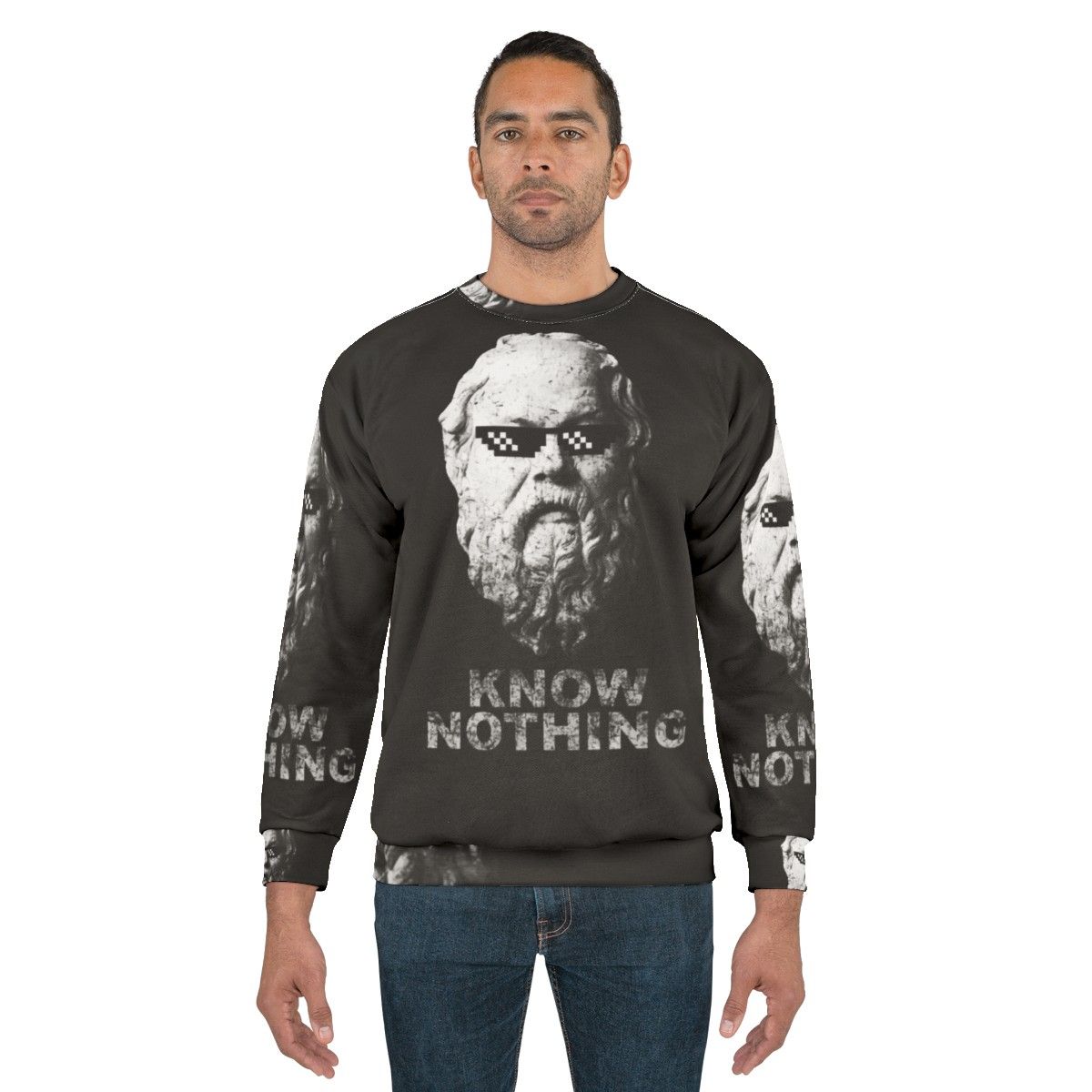 "Know Nothing" Socratic Philosophy Sweatshirt - men