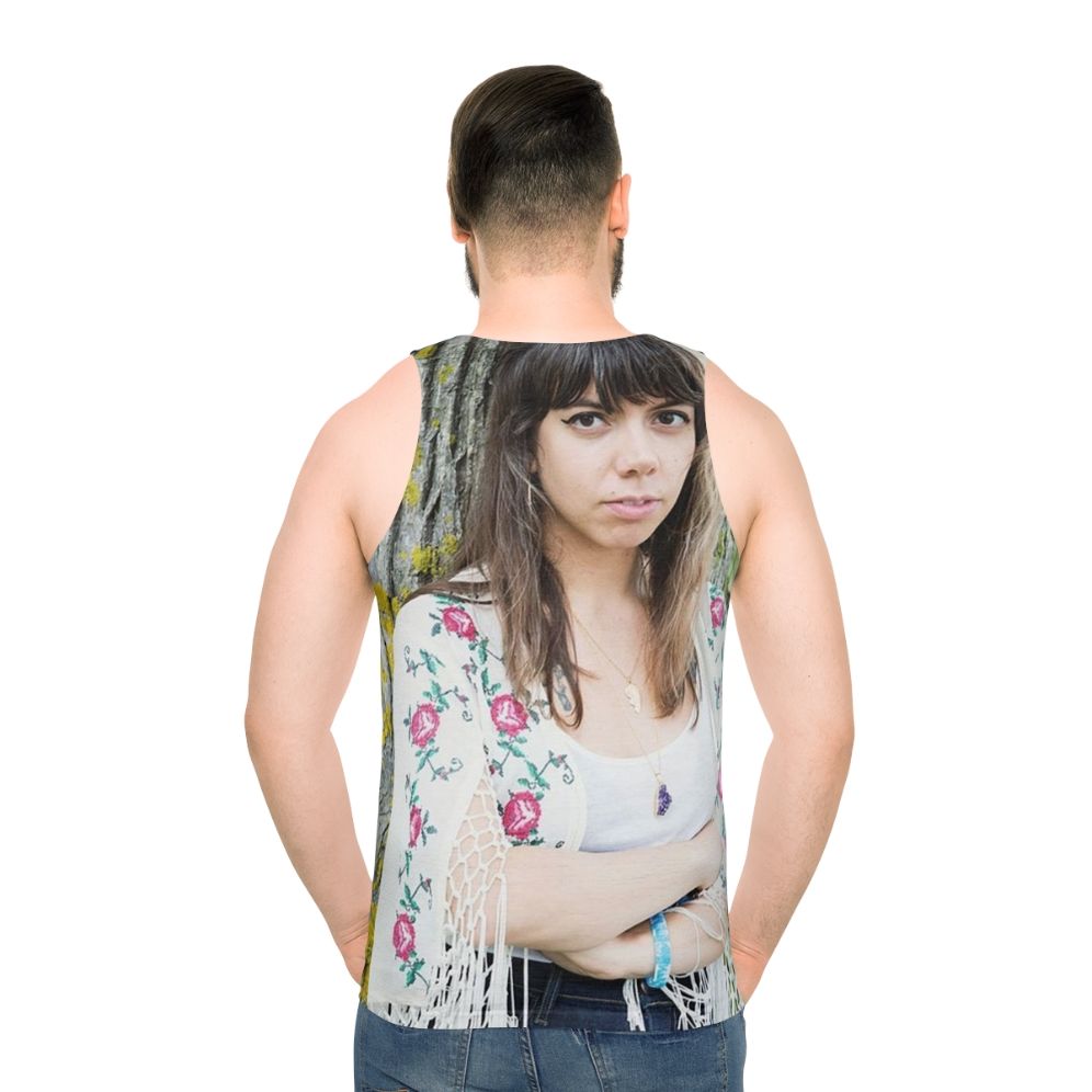 Alynda Segarra unisex retro aesthetic tank top - men back