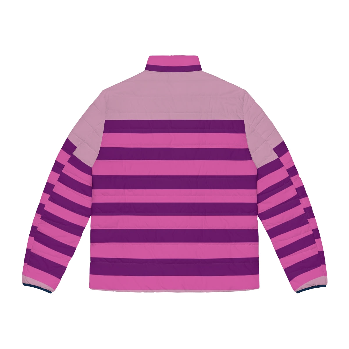 Cheshire Cat Horizontal Stripe Puffer Jacket - Back