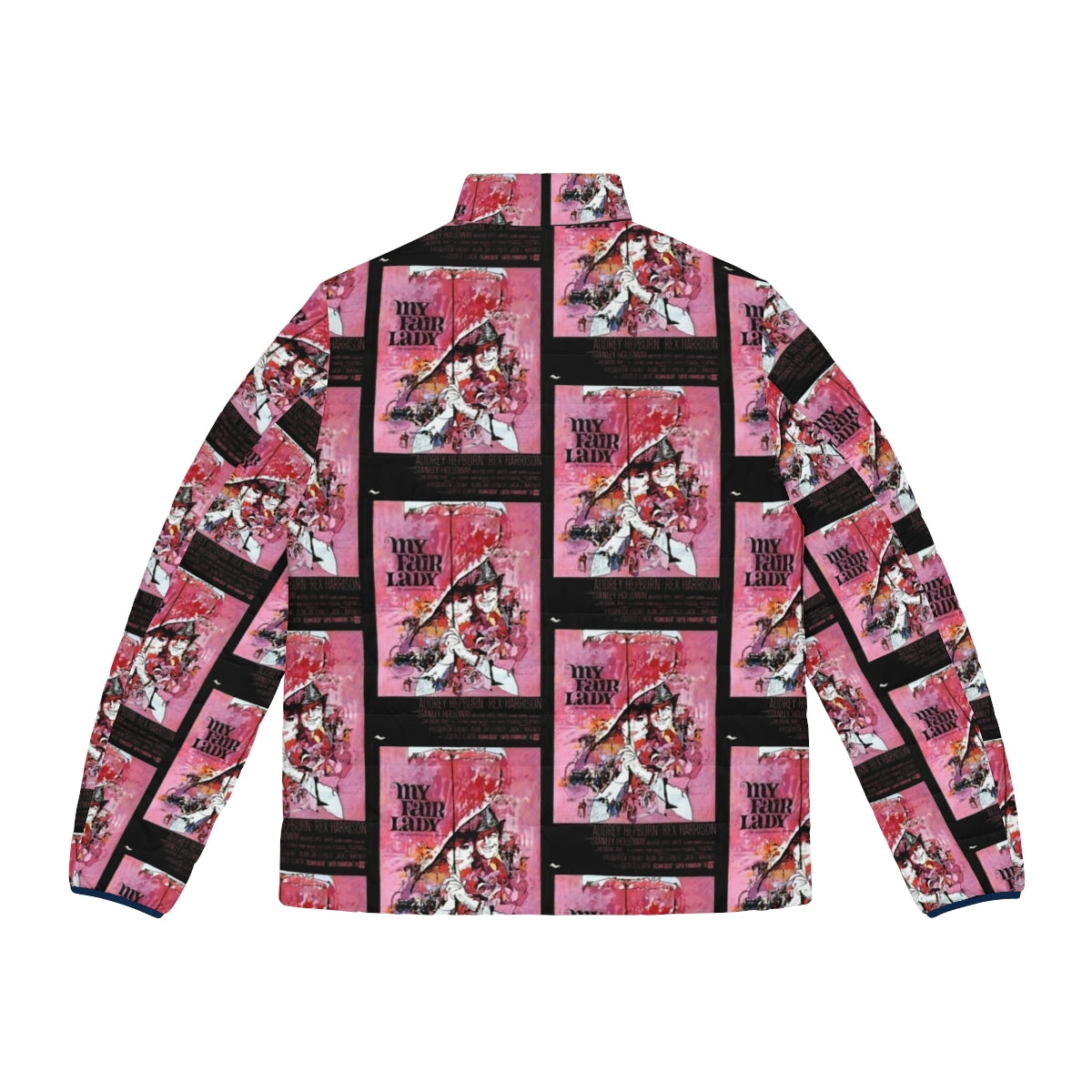 Puffer jacket with "My Fair Lady" movie poster design - Back