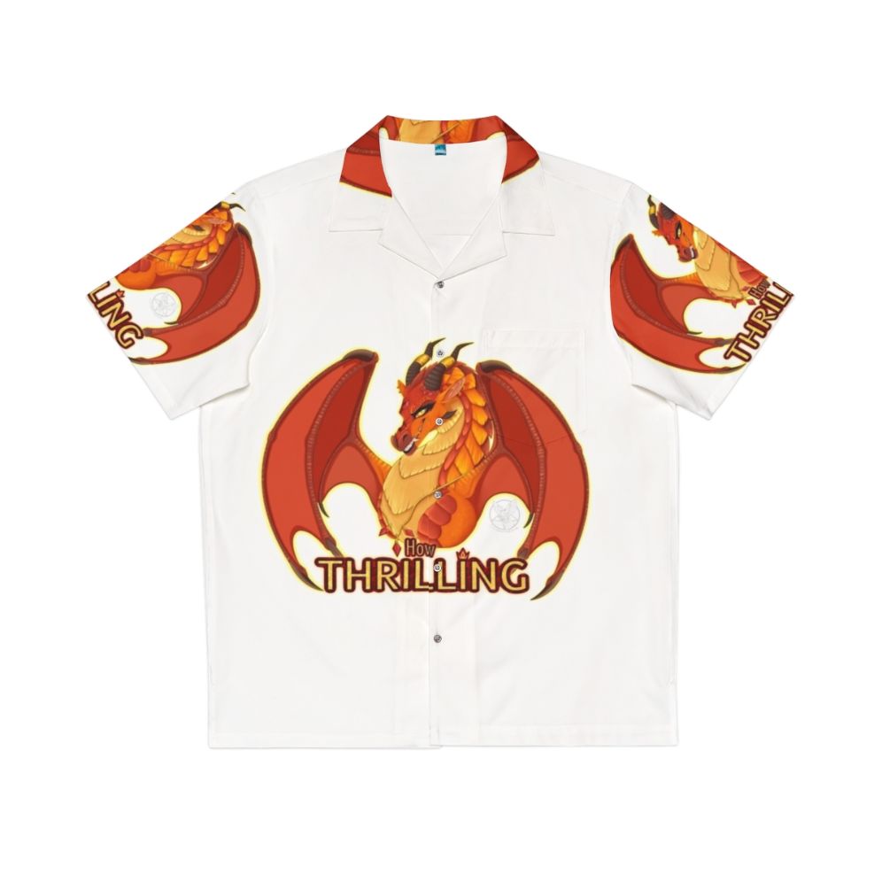 Wings of Fire Queen Scarlet Hawaiian Shirt with Tropical Print