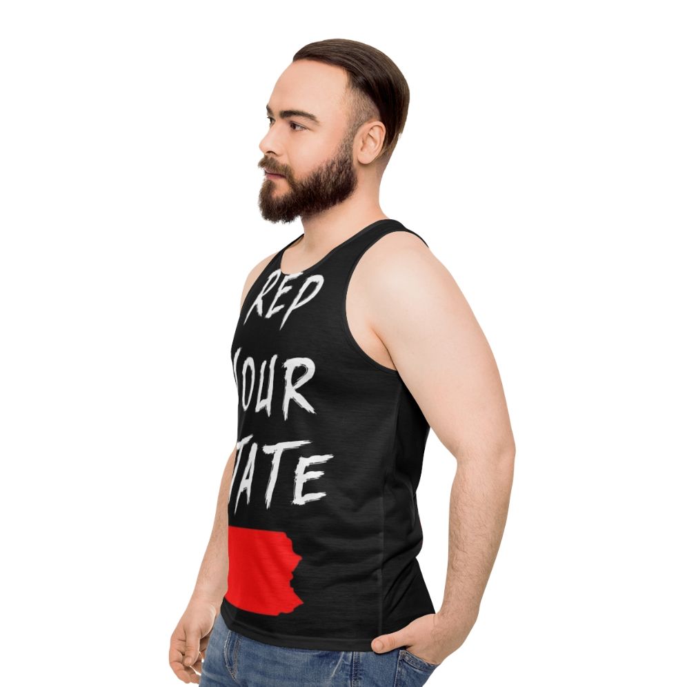 Pennsylvania pride unisex tank top - men side