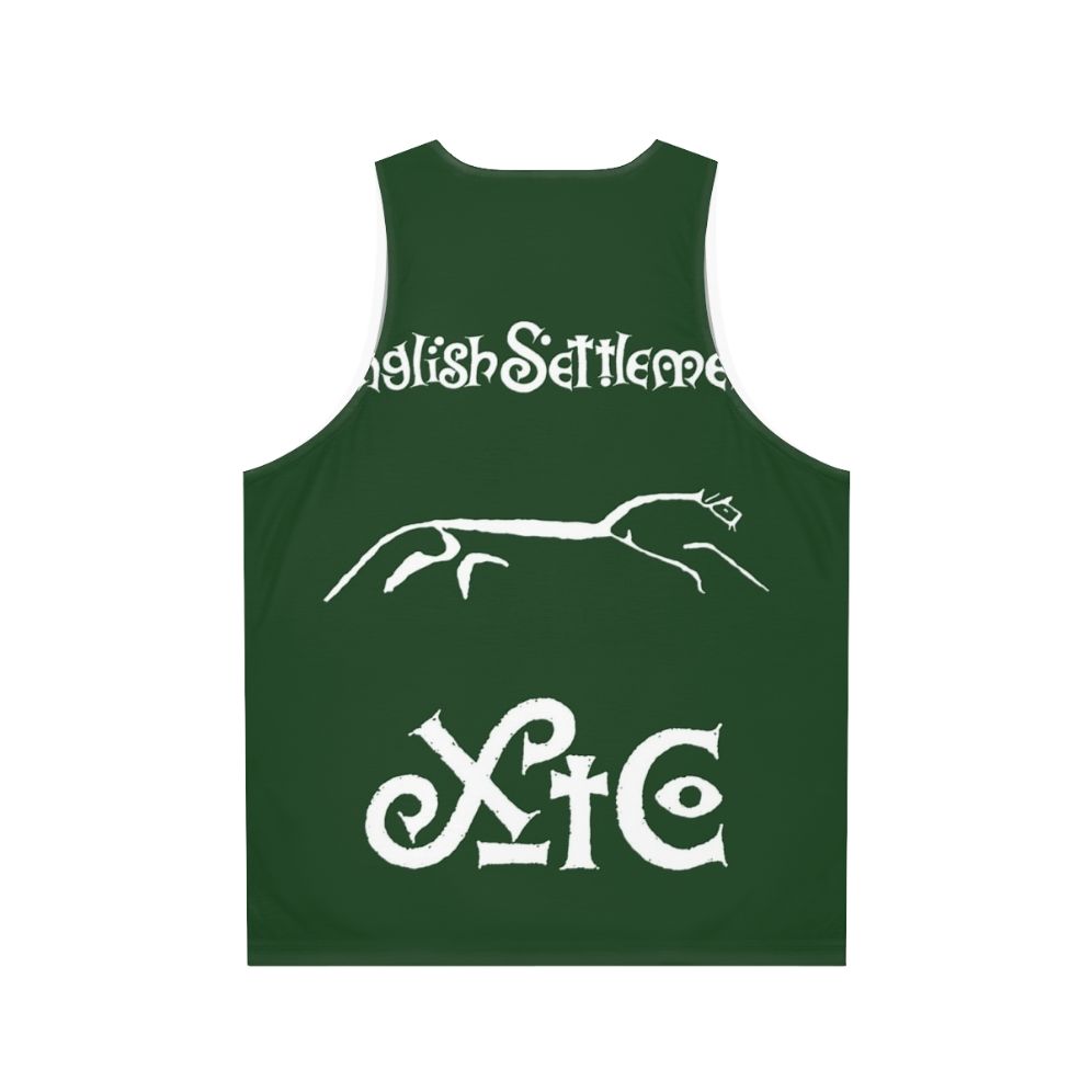 XTC English Settlement 80s Band Unisex Tank Top - Back