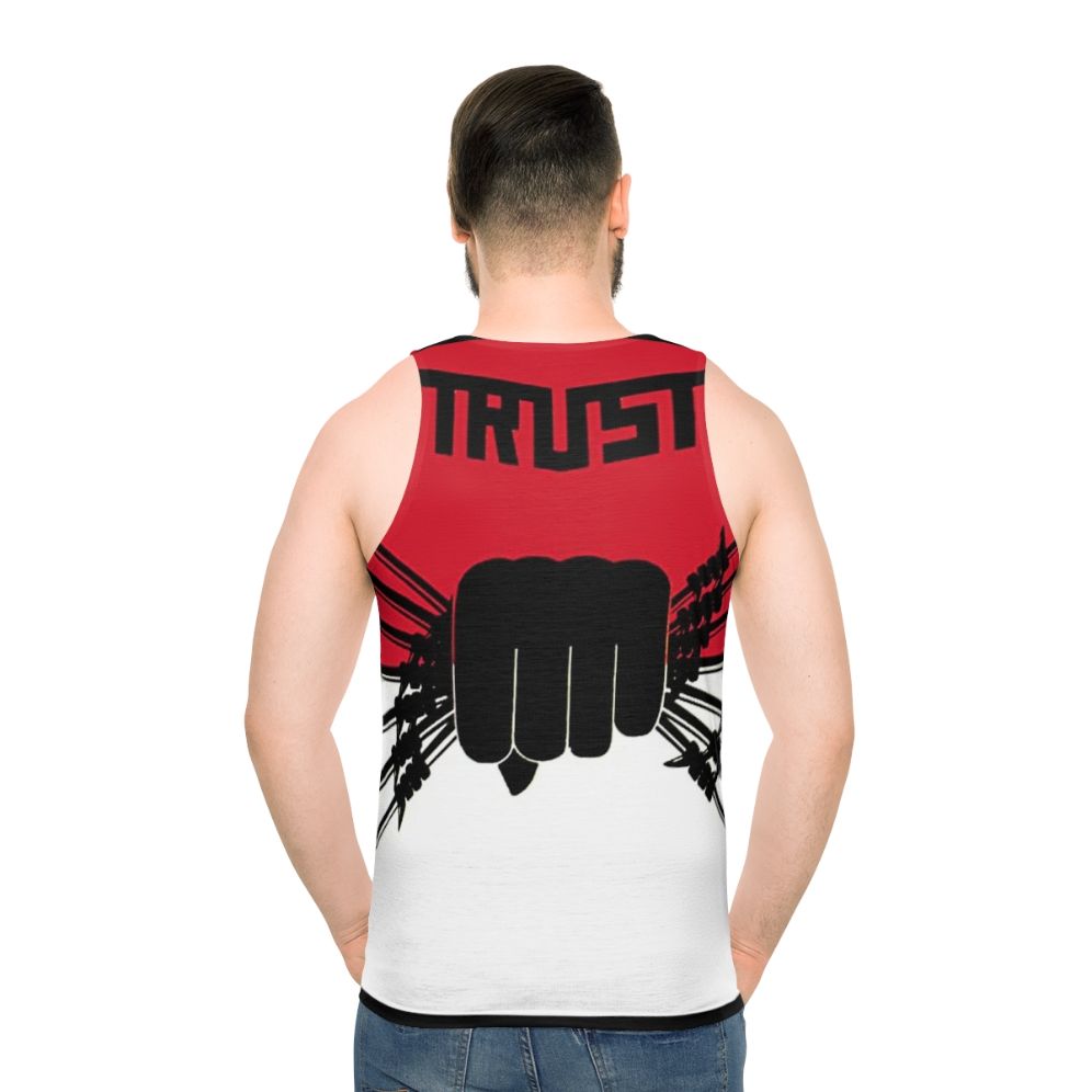 Trust French Hard Rock Band 1983 Unisex Tank Top - men back