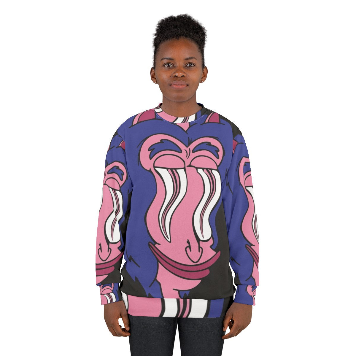 Big Mouth Hormone Monster Sweatshirt featuring the funny cartoon characters from the Netflix series - women