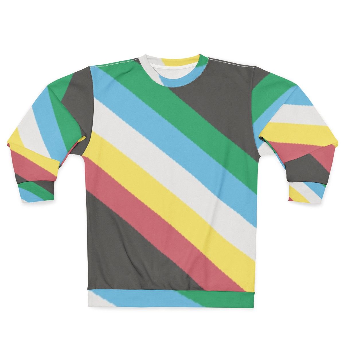 Disability Pride Flag Sweatshirt featuring disability pride flag design