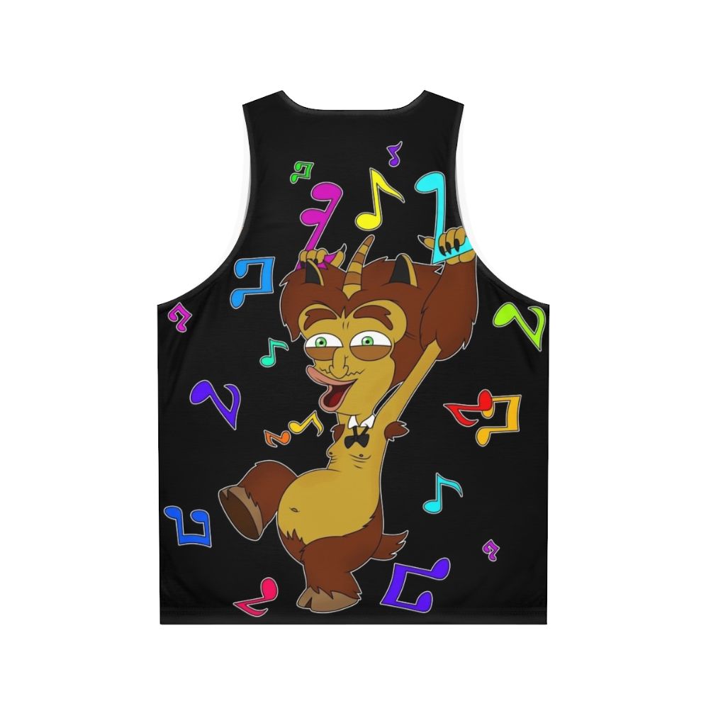 Big Mouth Maury Music Unisex Tank Top - Back