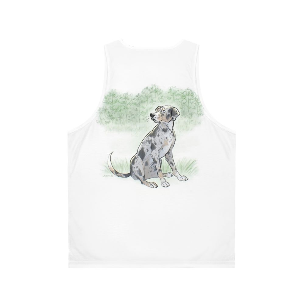 Catahoula Leopard Dog Unisex Tank Top - Back