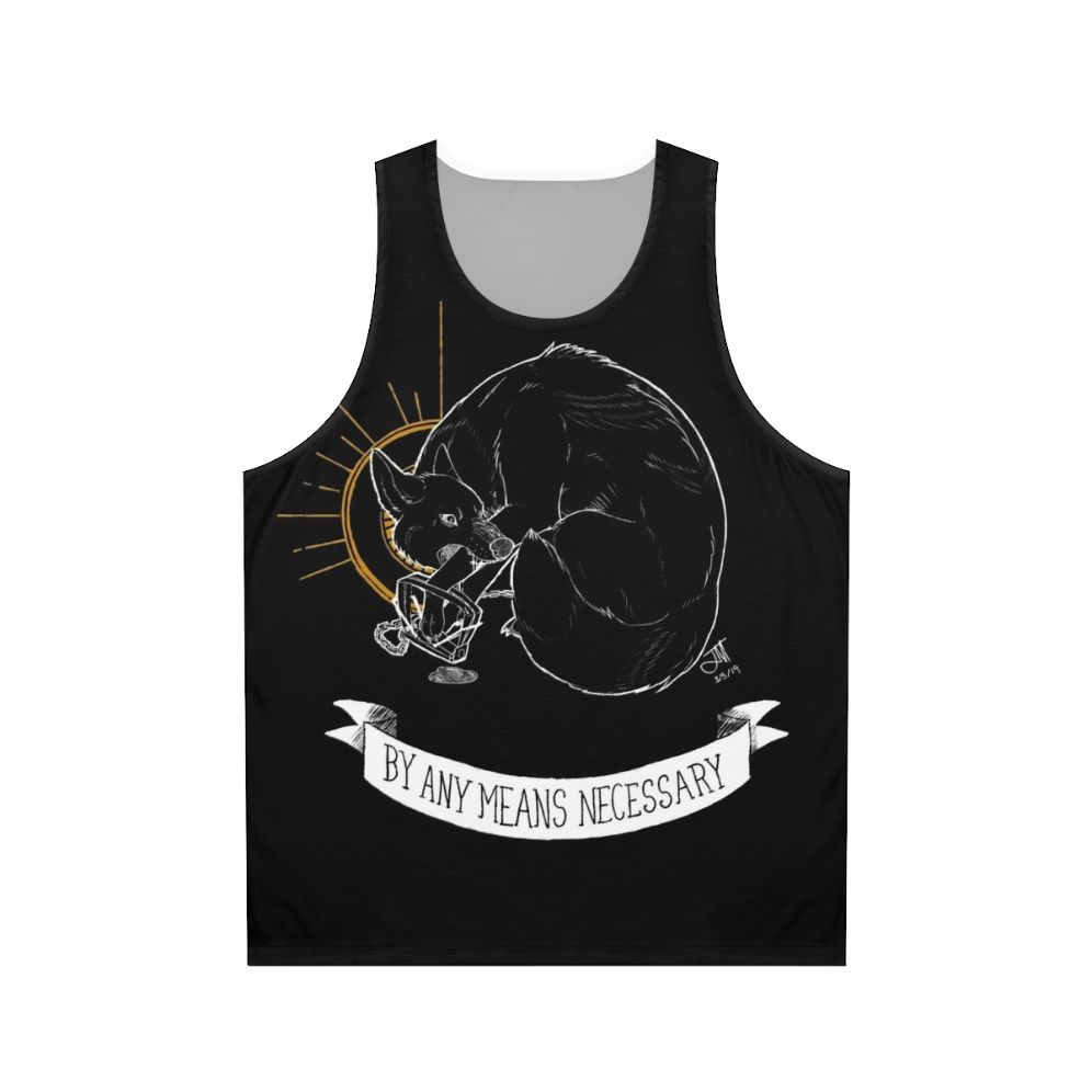 Unisex "Trash Blessings" punk rock-inspired tank top