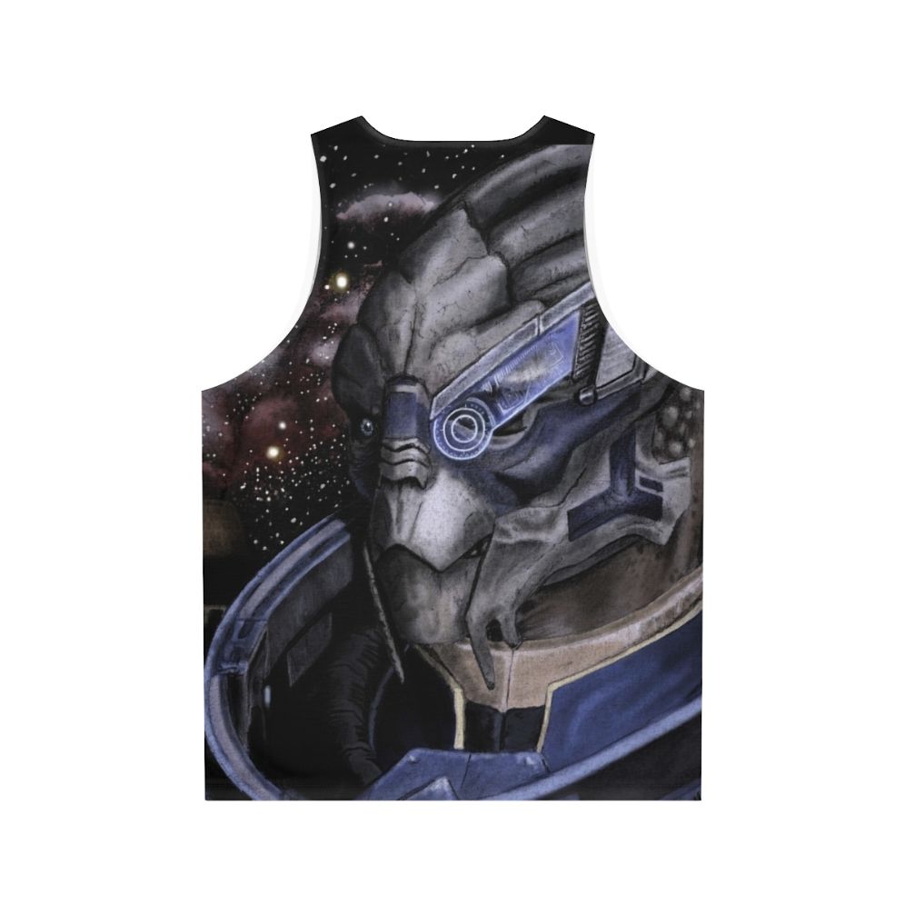 Garrus Vakarian and Thane Krios Mass Effect Unisex Tank Top - Back