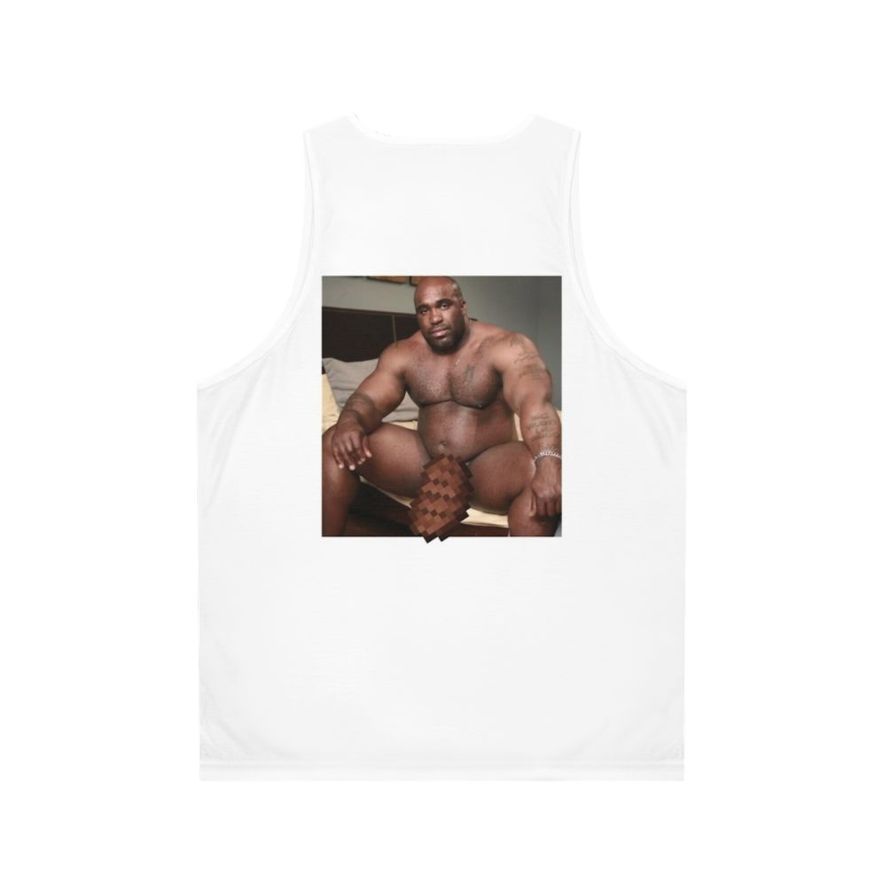 Unisex funny black guy meme tank top - Back