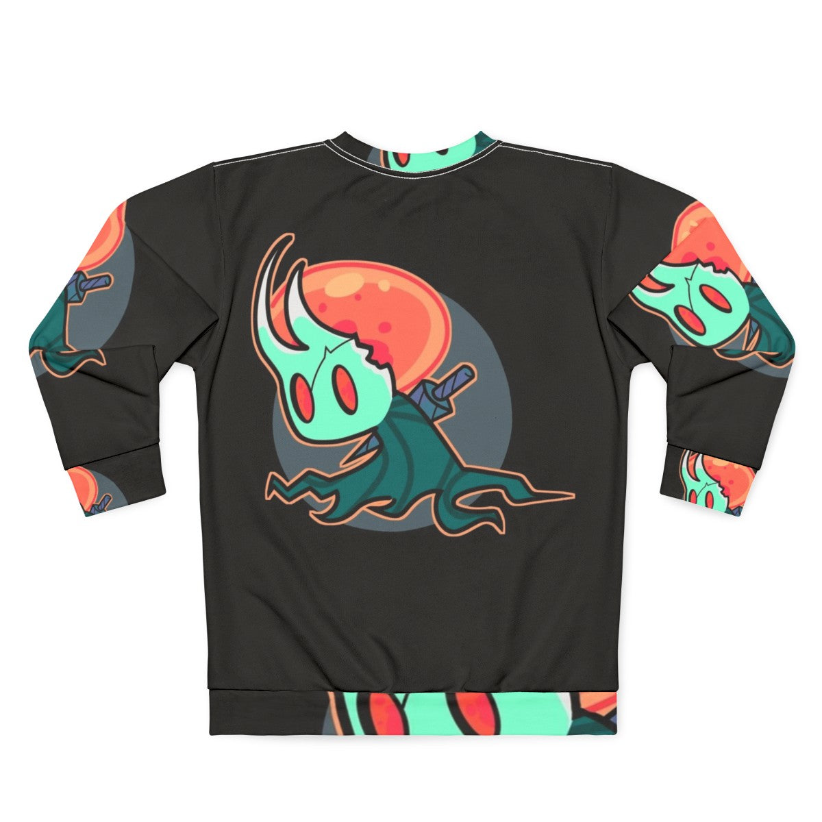 Hollow Knight Sweatshirt featuring the Broken Vessel character - Back