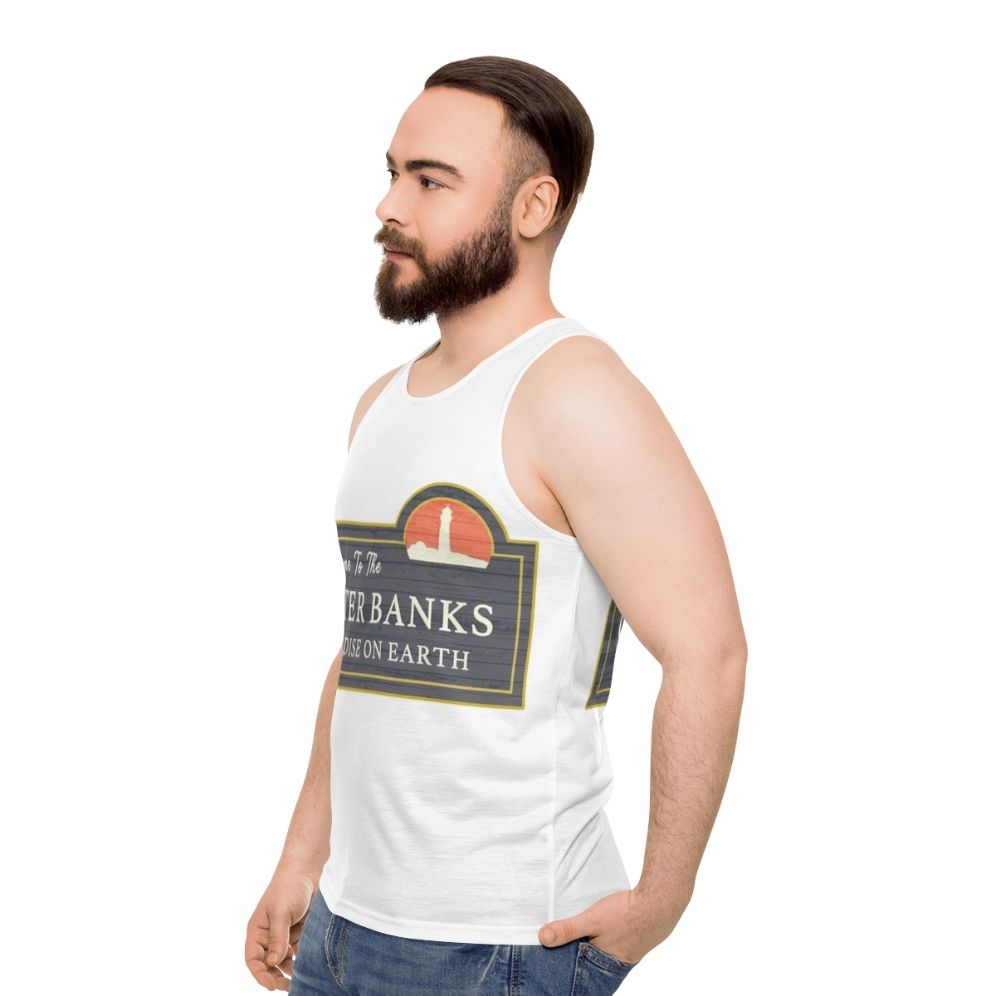 Outer Banks Unisex Tank Top - men side